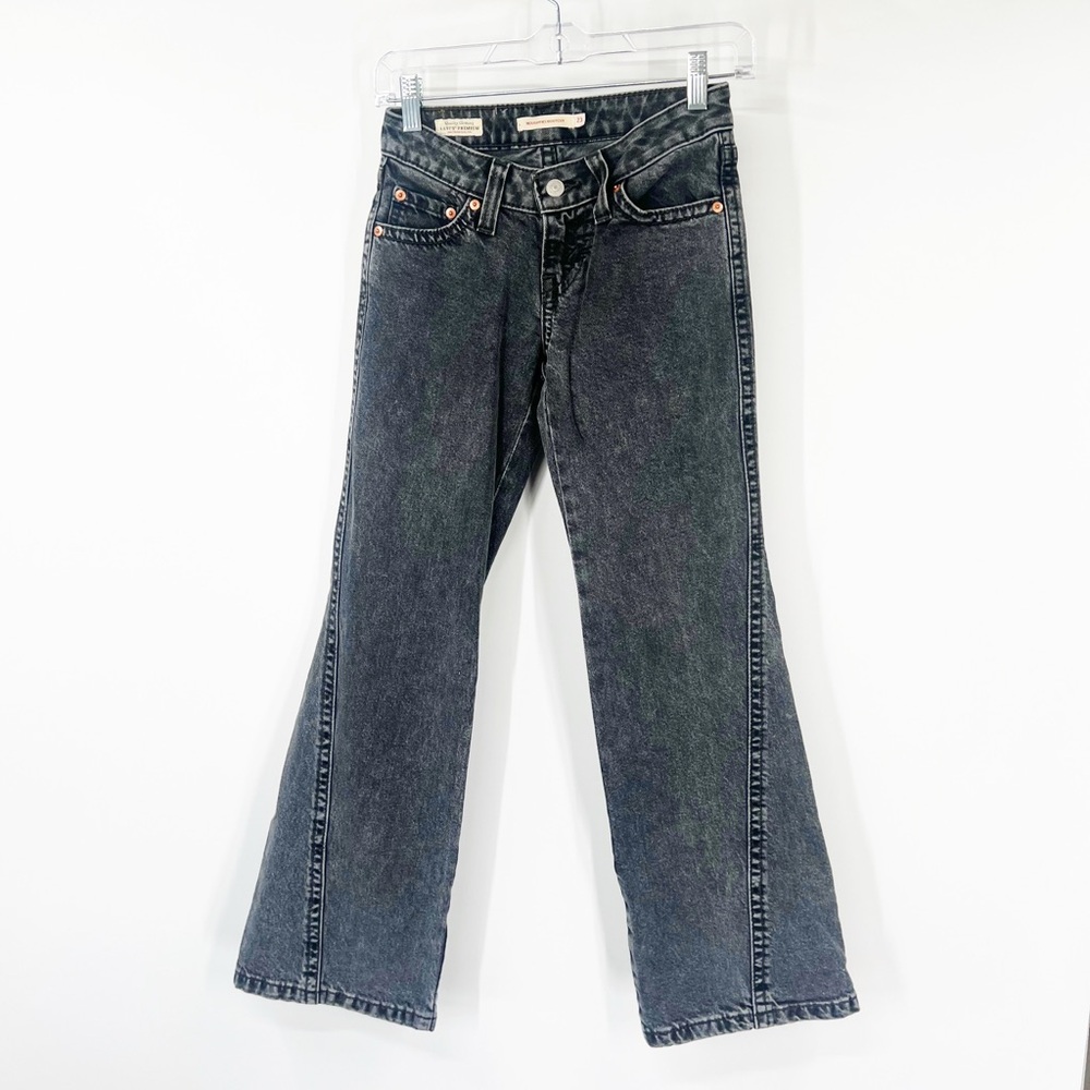 Levi’s Noughties Bootcut Low Rise Jeans Black Flap Pockets